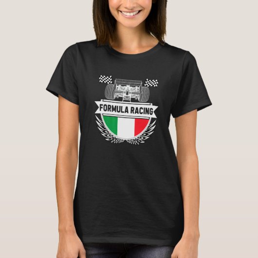 T-shirt Emilia Romagna Auto Race Italy Flag Formula Racing (Devant)
