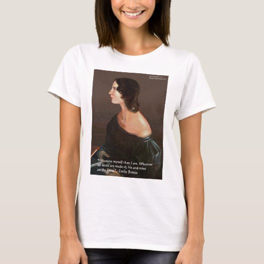 T-shirt Emily Bronte "Les âmes pareilles" Citation d'amour (Devant)