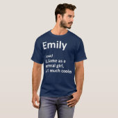 T-shirt EMILY Définition Personnalized Nom Funny Venin (Devant entier)