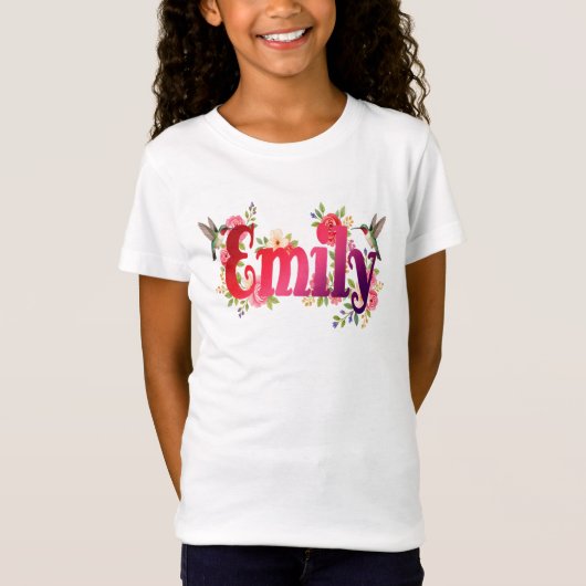 T-Shirt Emily - Personalised Shirt - For Kids (Devant)