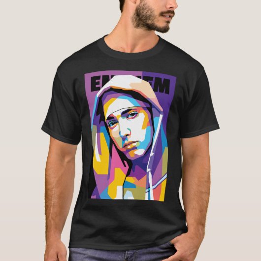 T-shirt Eminem in WPAP Style funny (Devant)