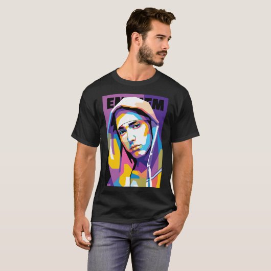 T-shirt Eminem in WPAP Style funny (Devant entier)