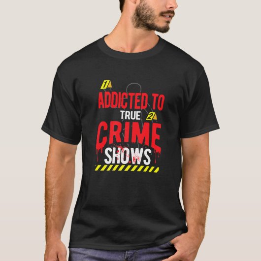 T-shirt Émission de crime (Devant)