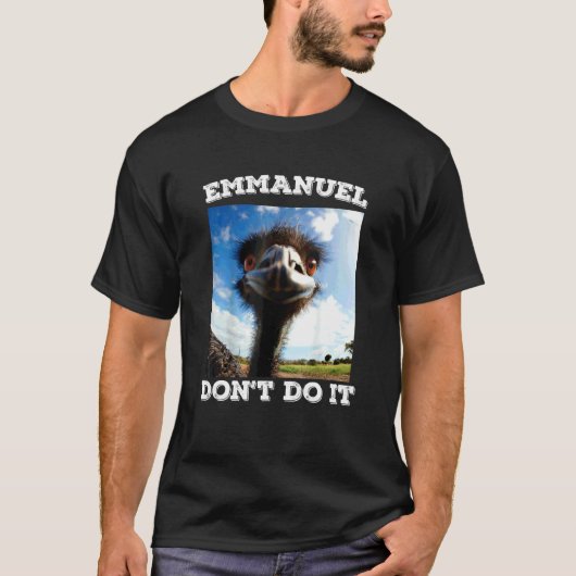 T-shirt Emmanuel Ne Fais Pas Émeu (Devant)