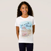 T-Shirt Emmène-moi à la plage (Devant entier)