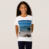 T-Shirt Emmène-moi à la plage (Devant entier)