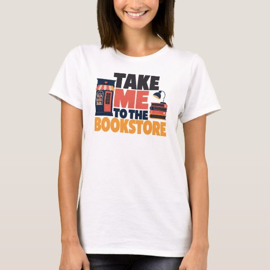 T-shirt Emmenez-Moi À La Librairie Lecture (Devant)