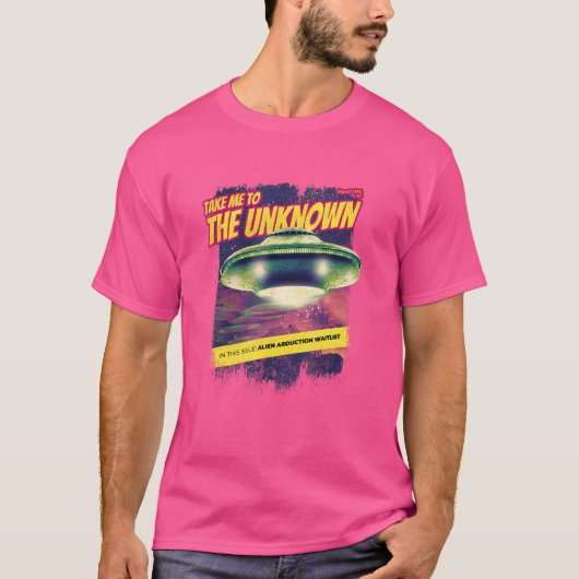 T-shirt Emmenez-Moi À L'Inconnu Alien De L'Ufo Alien Enlèv (Devant)