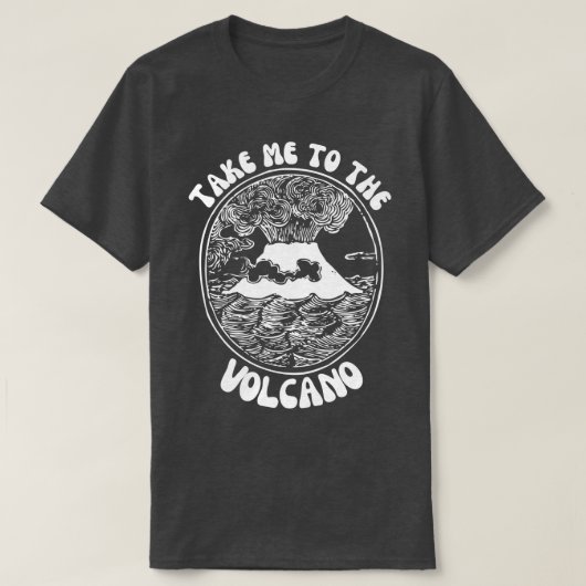 T-shirt Emmenez-Moi Au Volcan (Design devant)