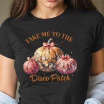 Emmenez-moi aux Citrouilles Disco Patch Disco Ball