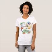 T-shirt Emmenez-moi dans les Vibes océaniques, les créatur (Devant entier)