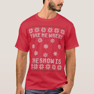 T-shirt Emmenez-Moi Là Où La Neige Noir Doux Laide