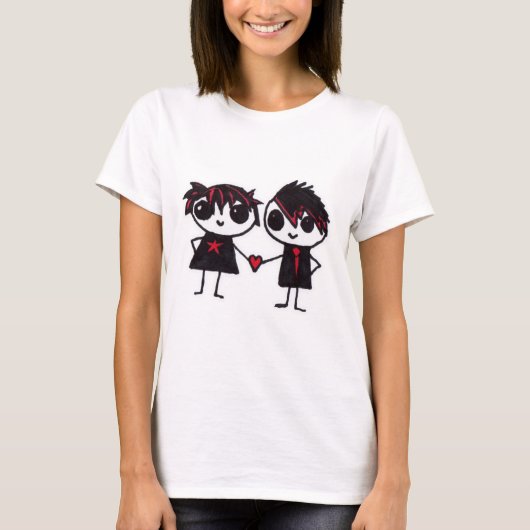T-shirt Emo dans l'amour (Devant)