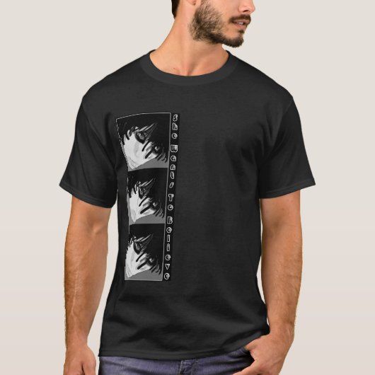 T-shirt Emo des hommes elle veut l'électro de goth de (Devant)