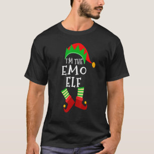 T-shirt Emo Elf Matching Family Group Christmas Elf Party