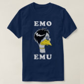 T-shirt Emo Emu Drôle Métal Goth Emu Bird (Design devant)