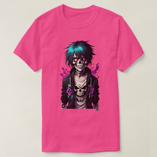T-shirt Emo Hair Zombie (Design devant)