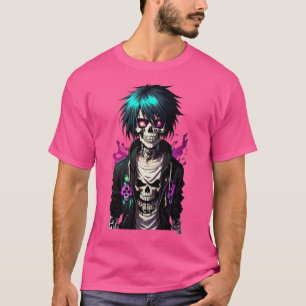 T-shirt Emo Hair Zombie