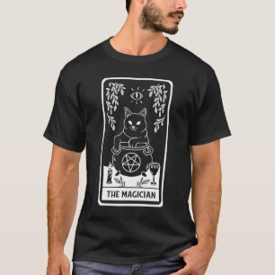 T-shirt Emo Unholy Occult Goth Cat Tarot Card Dark Magie