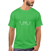 T-Shirt emoji ¯\_(ツ)_/¯ haussement d'épaules