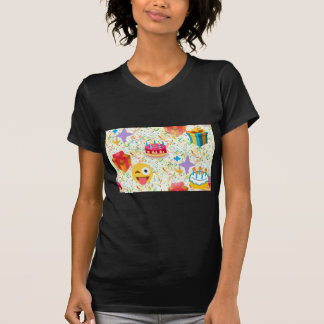 T-shirt emoji anniversaire heureux