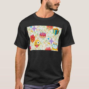 T-shirt emoji anniversaire heureux