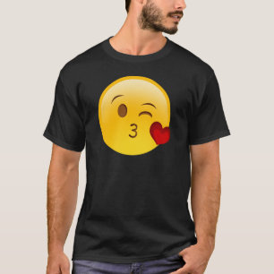 T-shirt emoji-baiser-visage