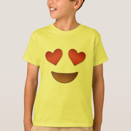 T-shirt Emoji chaleureux de yeux (Devant)