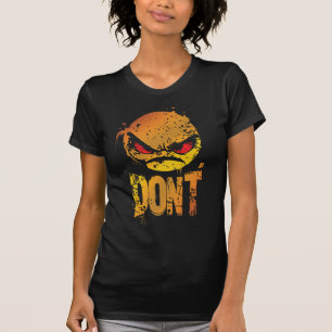 T-shirt Émoji Coléreux Gras avec le texte 'NE FAIS PAS'