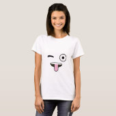 T-shirt Émoji de langue (Devant entier)