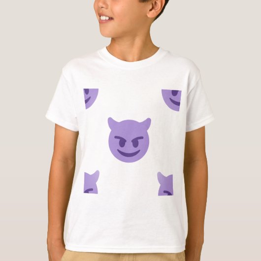 T-shirt emoji diable (Devant)
