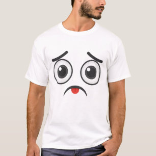 T-shirt Emoji Emoticon Visage Triste Pleurer Mignonne