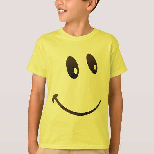 T-shirt Emoji heureux de sourire (Devant)
