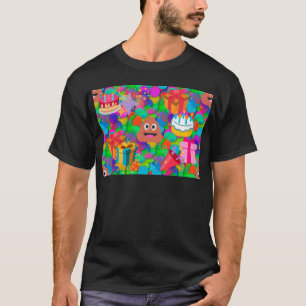 T-shirt emoji joyeux pod'anniversaire