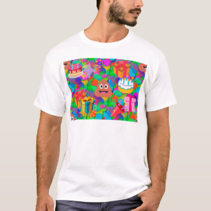 T-shirt emoji joyeux pod'anniversaire