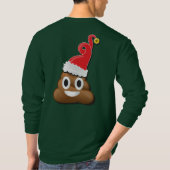 T-shirt Emoji Père Noël Poop laide de Noël (Dos)
