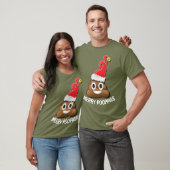 T-shirt Emoji Père Noël poop laide de Noël (Unisexe)