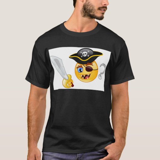 T-shirt emoji pirate (Devant)