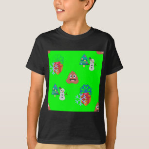 T-shirt emoji poop de noël