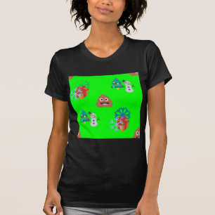 T-shirt emoji poop de noël