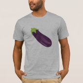 T-shirt Emoji-Style d'aubergine (Devant)
