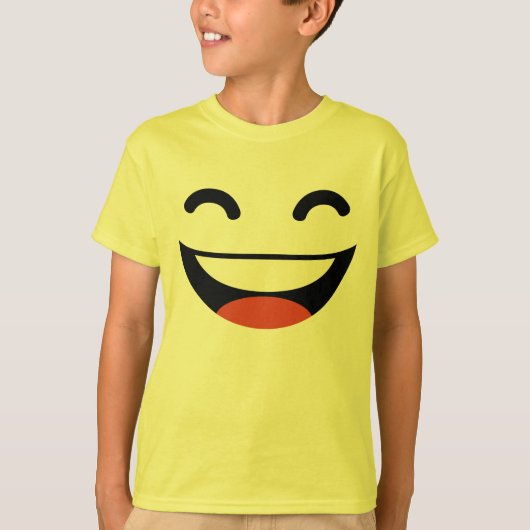 T-shirt Emoji superbe de sourire (Devant)