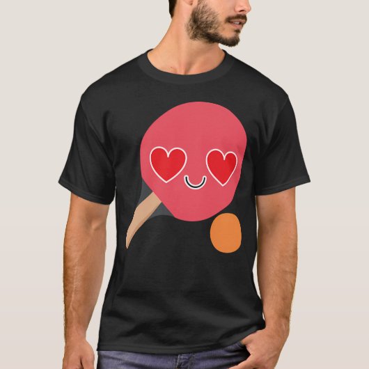 T-shirt Emoji Tennis de Table (Devant)