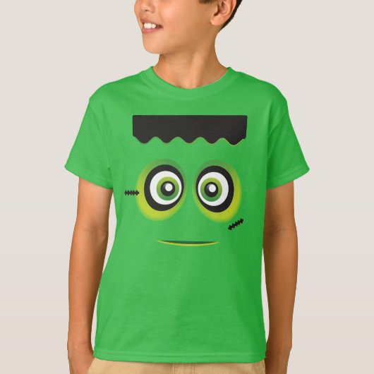 T-shirt Emoji vert de Lil Frankenstein (Devant)