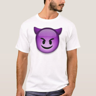 T-shirt Emoji vilain font face