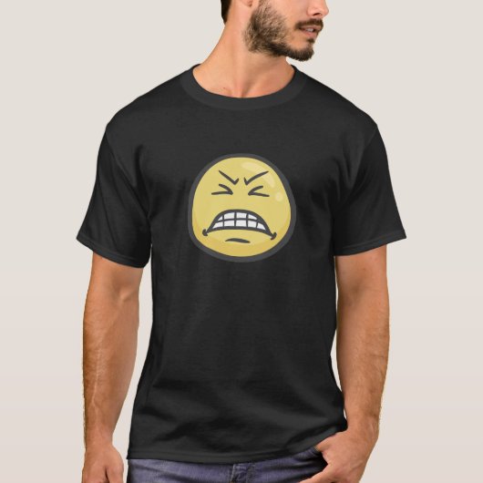 T-shirt Emoji : Visage grimaçant (Devant)