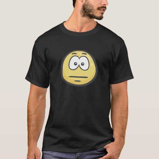 T-shirt Emoji : Visage sans expression (Devant)