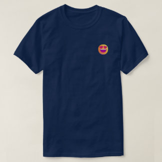 T-Shirt Emoji Visage Souriant avec des Yeux en For