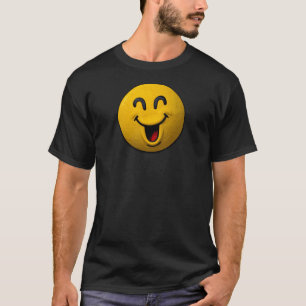 T-shirt Émoji visage souriant riant