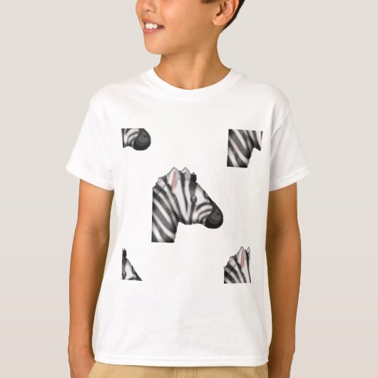 T-shirt emoji zebra (Devant)